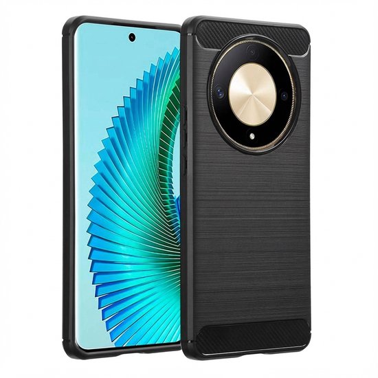 imoshion Coque adaptée pour Honor Magic 6 Lite Case Siliconen - imoshion Brushed Backcover - Zwart