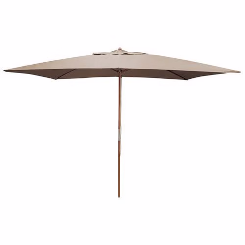 Parasol droit bois 3 x 2 m Proloisirs – Image 2