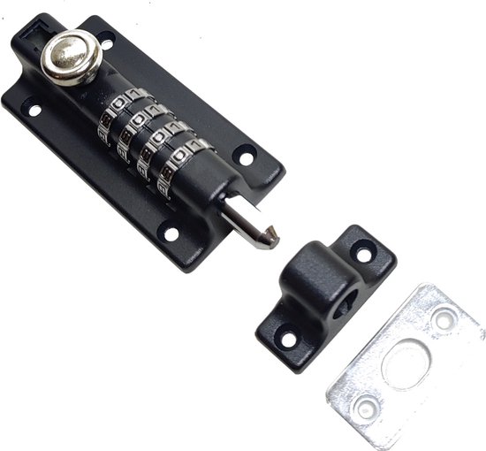 Glissière de porte avec serrure à combinaison 5" longueur 120 mm largeur 50 mm clôtures armoires de ponçage serrure coulissante