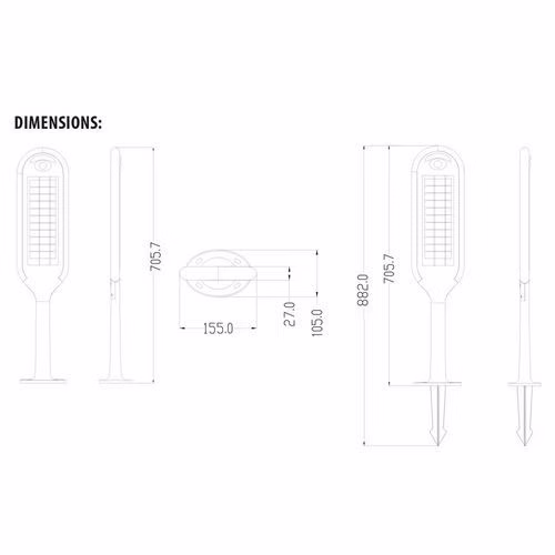 Lampe solaire Paddle – Image 2