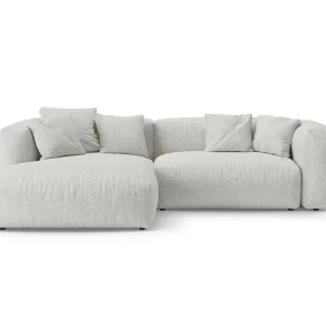 4-Sitzer Ecksofa links mit Bettfunktion und Box Martina