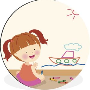 Illustration d’une fille dessinant au mur Cercle mural aluminium ⌀ 30 cm – impression photo sur cercle mural / cercle vivant / cercle de jardin (décoration murale) Illustration d’une fille dessinant au mur Cercle mural aluminium ⌀ 30 cm – impression photo sur cercle mural / cercle vivant / cercle de jardin (décoration murale)