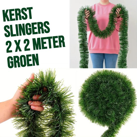 Noël Guirlande Deco Décoration de Noël 4 mètres – Vert Noël Guirlande Deco Décoration de Noël 4 mètres – Vert