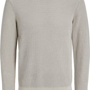Jack & Jones – Pull ras du cou en maille côtelée délavée pour homme – Grijs – Taille S Jack & Jones – Pull ras du cou en maille côtelée délavée pour homme – Grijs – Taille S