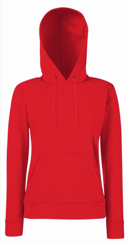 Fruit Of The Loom Femmes Dames Fit Sweat Avec Capuche / Sweat À Capuche (Rouge)