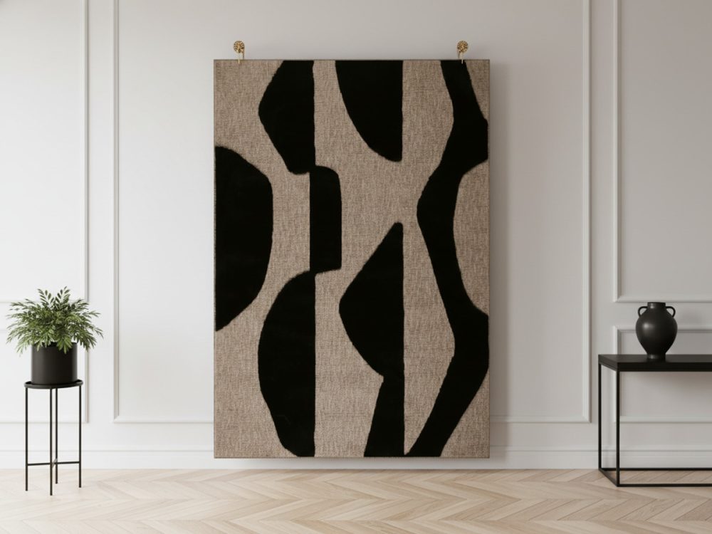 Tapis poils ras EDNA motif abstrait – Image 3
