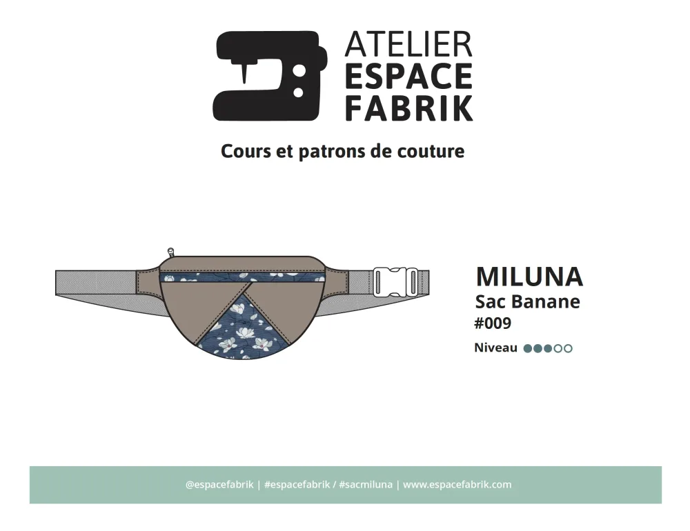 Miluna - Sac Banane - Patron papier – Image 3