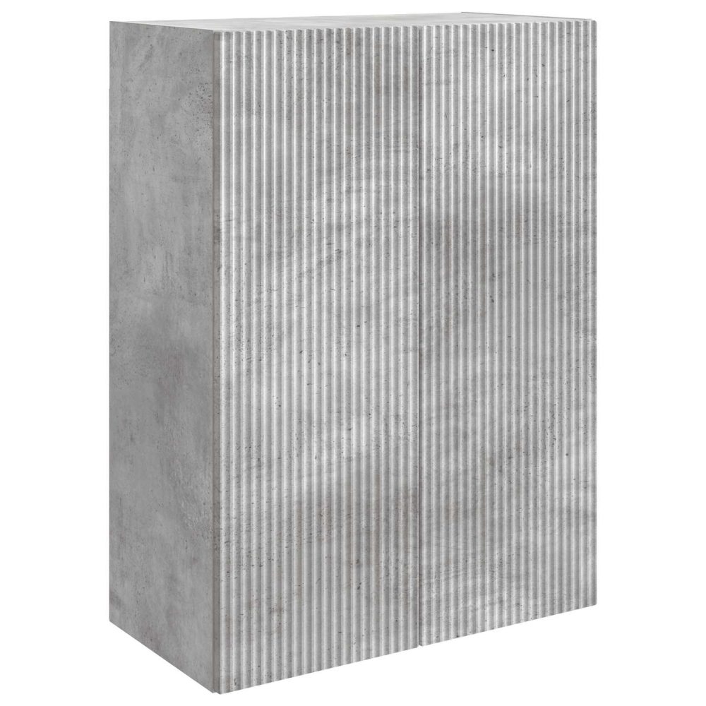 Wall-Mounted Cabinet Concrete Grey 66 x 34.5 x 90 cm