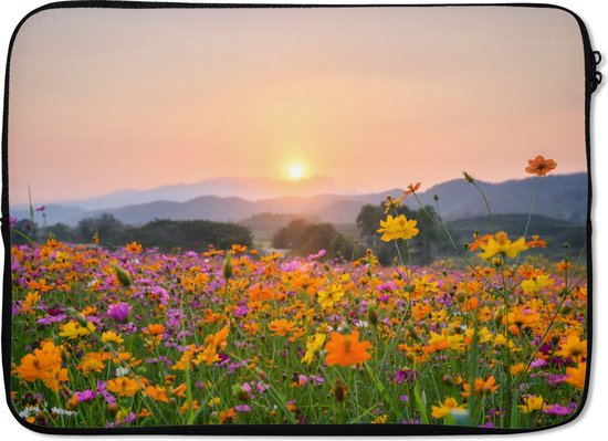 Housse ordinateur 13 pouces - Fleurs - Coucher de soleil - Berg - Housse ordinateur