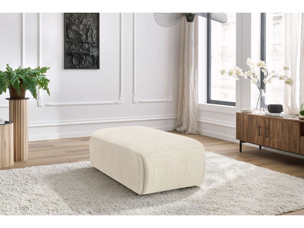 Pouf petit JEANNE tissu velours – Image 2