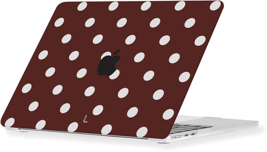 Lunso Compatible MacBook Air 15 pouces (2023-2026) coque de protection - Vintage Dots