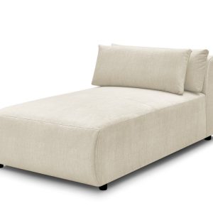 Meridienne avec tetiere pour canape modulable JANA tissu velours Meridienne avec tetiere pour canape modulable JANA tissu velours