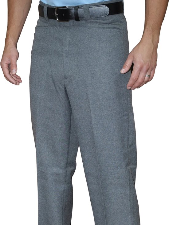 Pantalon combo d'arbitre Smitty à devant plat, gris