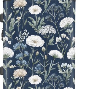 NoBoringSuitcases.com – Grande valise – Motif Fleurs bleu – Valise enfant pour garçons et filles – Valise de voyage à 4 roues – Valise trolley à roulettes – Grande valise enfant – 72 litres – Valise soute 20 kg NoBoringSuitcases.com – Grande valise – Motif Fleurs bleu – Valise enfant pour garçons et filles – Valise de voyage à 4 roues – Valise trolley à roulettes – Grande valise enfant – 72 litres – Valise soute 20 kg