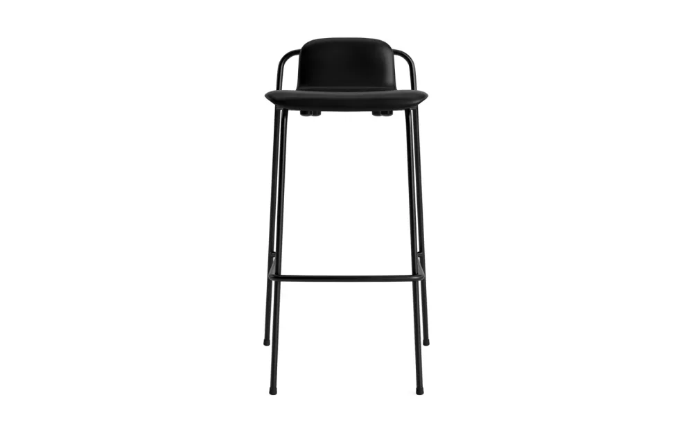 Studio Barhocker 75 cm Vollpolster Stahl Schwartz/Ultra – Image 2