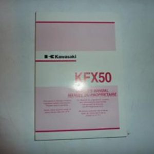 Manuel du propriétaire utilisateur origine pour Quad Kawasaki 50 KFX 99929-S007 Occasion Manuel du propriétaire utilisateur origine pour Quad Kawasaki 50 KFX 99929-S007 Occasion