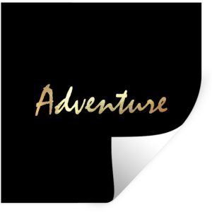 Muurstickers – Sticker Folie – Quote – Adventure – Goud – 30×30 cm – Plakfolie – Muurstickers Kinderkamer – Zelfklevend Behang – Zelfklevend behangpapier – Stickerfolie Muurstickers – Sticker Folie – Quote – Adventure – Goud – 30×30 cm – Plakfolie – Muurstickers Kinderkamer – Zelfklevend Behang – Zelfklevend behangpapier – Stickerfolie
