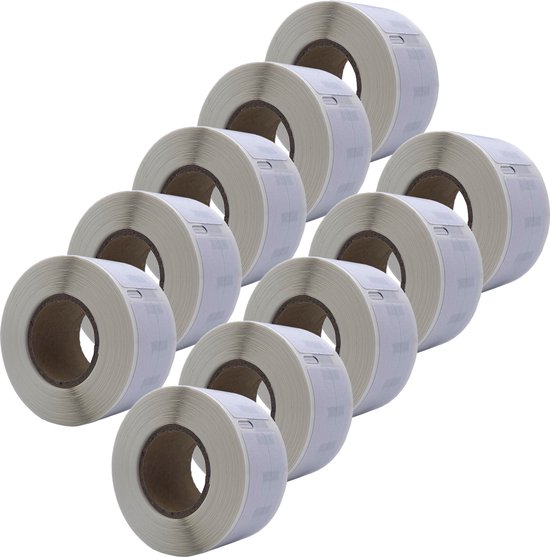 Imprimante d'étiquettes Dymo Compatible 550 étiquettes - Wit - 99017 - S0722460 - Étiquettes pour dossiers suspendus - 5 rouleaux - 12 x 50 mm - 220 étiquettes par rouleau