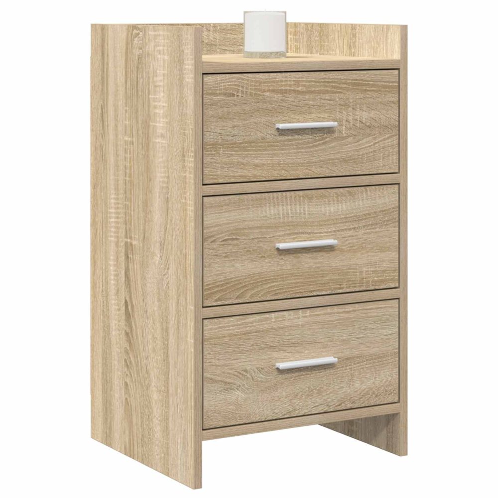 Bedside Tables Sonoma Oak 40 x 36 x 70 cm Engineered Wood – Image 2