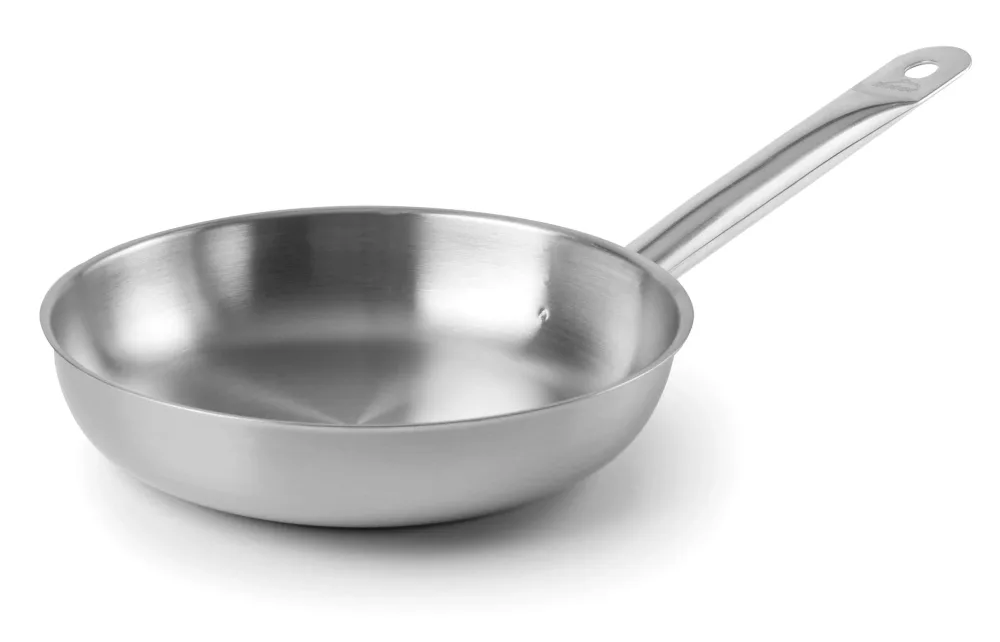 Lot 2 poêles en inox Chef 24 et 28 cm Lacor – Image 2