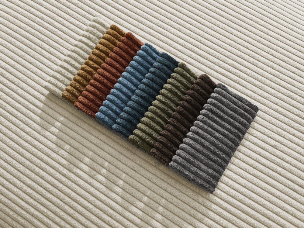 Meridienne pour canape modulable PARIS velours cotele – Image 3