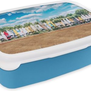 Lunch box Blauw – Lunch box – Boîte à pain – Planches de surf en rang – 18x12x6 cm – Enfants – Garçon Lunch box Blauw – Lunch box – Boîte à pain – Planches de surf en rang – 18x12x6 cm – Enfants – Garçon
