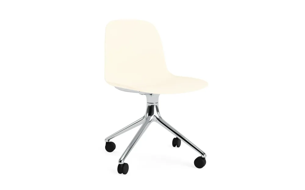 Form Drehstuhl 4W Aluminium/Creme
