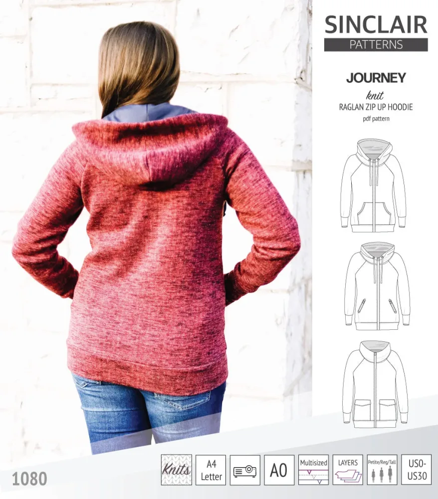 JOURNEY raglan hoodie | Sinclair Patterns - PDF Sewing pattern – Image 2