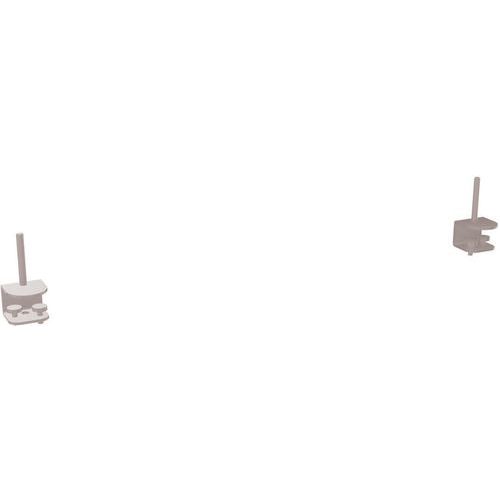 Lot de 2 pinces fixation frontale de 40cm de hauteur Twins