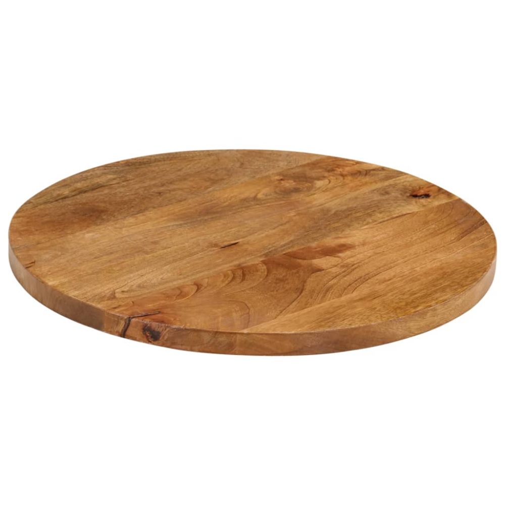 Table Top Ø 60x2.5 cm Round Solid Wood Mango – Image 2