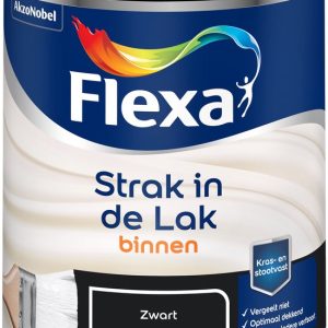 Flexa Tight in the Paint Waterborne Satin Gloss Black 750 ML