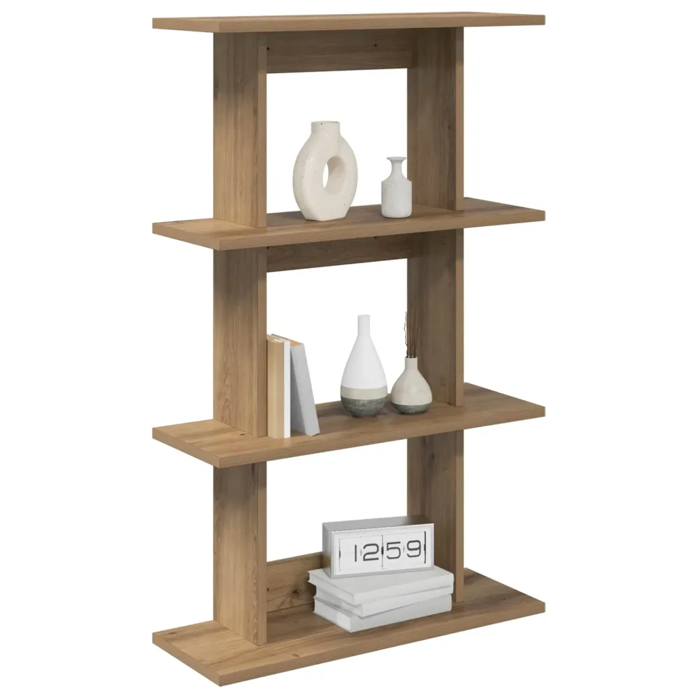 Wall Shelf Wall-Mounted Brown 56 x 20 x 90 cm Engineered Wood – Image 2