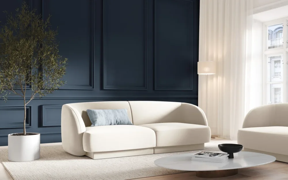 Miley Velour Sofa 2 Sitzer – Image 2