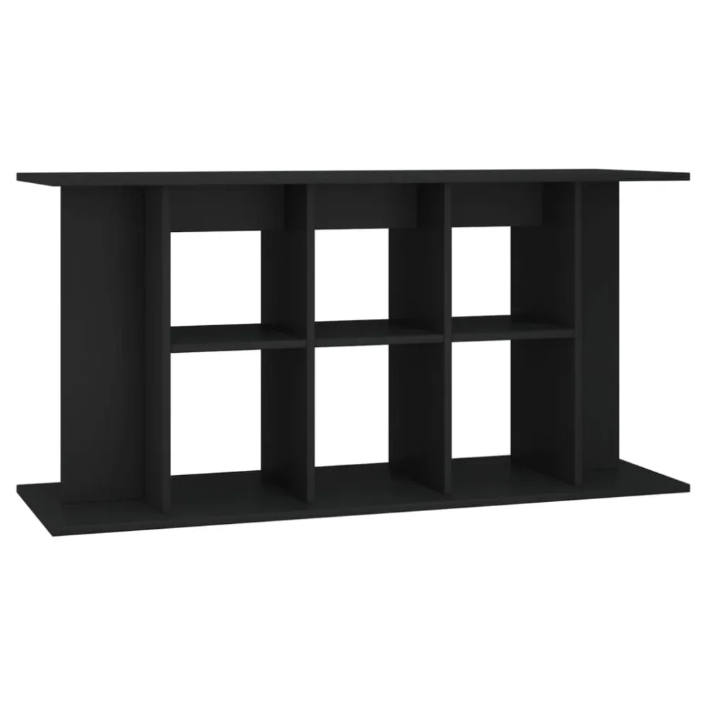 Aquarium Stand Black 120x40x60 cm Engineered Wood – Image 2