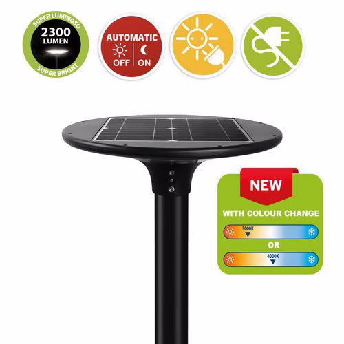Lampadaire solaire LED 2300 lumens – Image 3