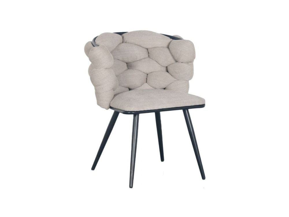 Lot de 2 chaises CHLOE Tissu texture – Image 3