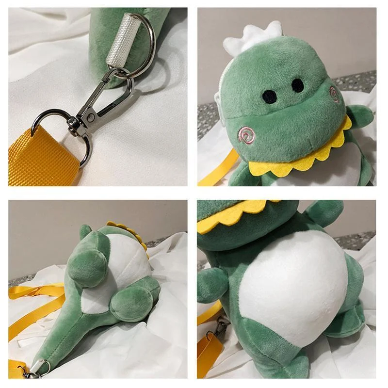 Sac d'épaule de Dinosaure de Dessin Animé en Peluche – Image 2