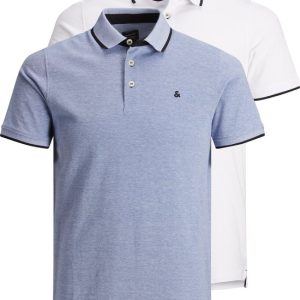 JACK&JONES JJEPAULOS POLO SS 2PK MP Polo Homme – Taille M JACK&JONES JJEPAULOS POLO SS 2PK MP Polo Homme – Taille M