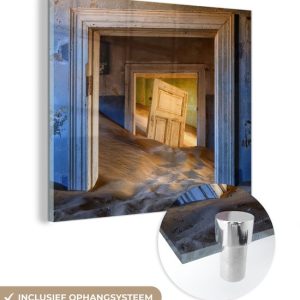 MuchoWow® Peinture sur verre 50×50 cm – Peinture sur verre acrylique – Architecture – Sable – Désert – Porte – Photo sur verre – Peintures MuchoWow® Peinture sur verre 50×50 cm – Peinture sur verre acrylique – Architecture – Sable – Désert – Porte – Photo sur verre – Peintures