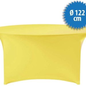 Jupe de table Cover Up Stretch – Ø122cm – Incl. Topcover – Jaune Jupe de table Cover Up Stretch – Ø122cm – Incl. Topcover – Jaune