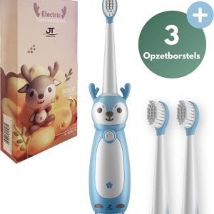 JT Products Brosse à dents électrique sonique Bébé Blauw – 1 à 4 ans – Rechargeable – Avec minuterie – 3 modes de brossage – Bambin – Enfant – Etanche – Sonic – Cadeau Bébé – Vibrante – Brosse à dents électrique Enfants – Brosse à dents électrique JT Products Brosse à dents électrique sonique Bébé Blauw – 1 à 4 ans – Rechargeable – Avec minuterie – 3 modes de brossage – Bambin – Enfant – Etanche – Sonic – Cadeau Bébé – Vibrante – Brosse à dents électrique Enfants – Brosse à dents électrique