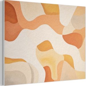 Panneau mural acoustique 70×50 cm – Peinture en Feutre Oranje – Abstrait – Art – Panneaux acoustiques – Décoration murale insonorisante – Isolation phonique salon – Décoration murale panneaux sonores