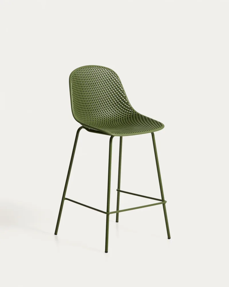Outdoor-Hocker Quinby in Grün, 65 cm