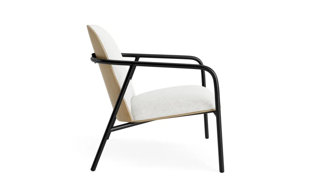 Pad Lounge-Sessel schwarzem Stahl Eiche/Hallingdal – Image 3