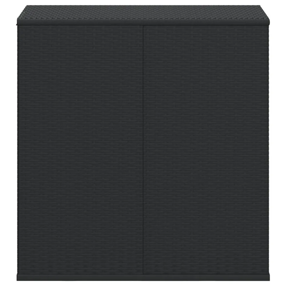 Garden Cushion Box PE Rattan 100x49x103.5 cm Black – Image 3
