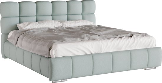 Lit double Bliss 180 x 200 cm avec rangement, sommier à lattes et matelas Multipocket 7 zones CIRA (24cm)