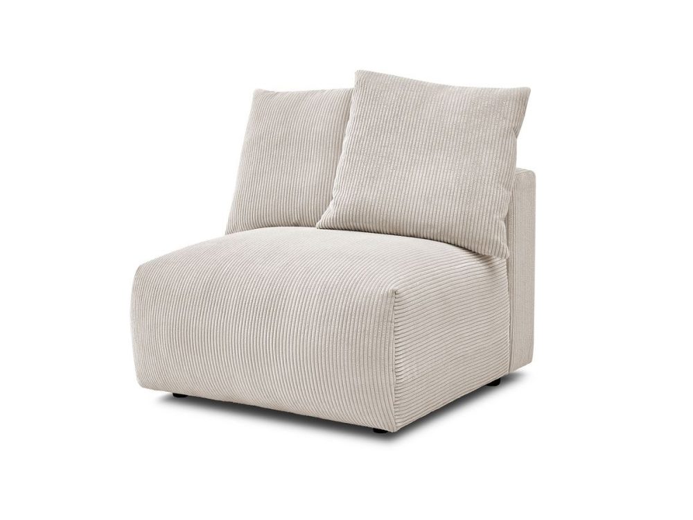 Chauffeuse 1 place sans accoudoir pour canape modulable VOLTAIRE