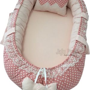 Jaju Bébé – Nid et Oreiller Bébé – Katoen Biologique – Nid Antibacterieel – Nid Anti-Allergique – Pois – Orthopédie – 74 x 40 cm Jaju Bébé – Nid et Oreiller Bébé – Katoen Biologique – Nid Antibacterieel – Nid Anti-Allergique – Pois – Orthopédie – 74 x 40 cm