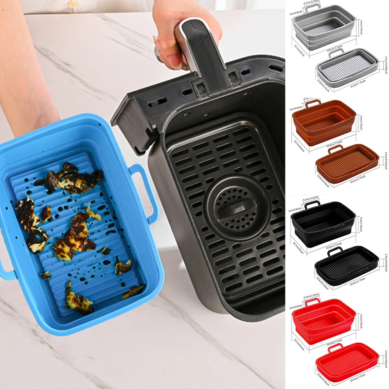 Plateau de cuisson en silicone pour friteuse à air pliable – Image 2