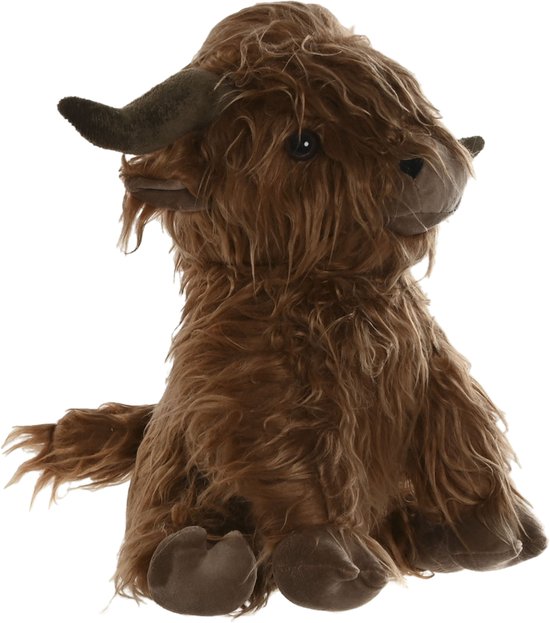 ITEM Butée de porte vache Highland écossaise - 1,5 kilo - brun foncé - 29 x 23 x 29 cm - chambre d'enfant / chambre de bébé